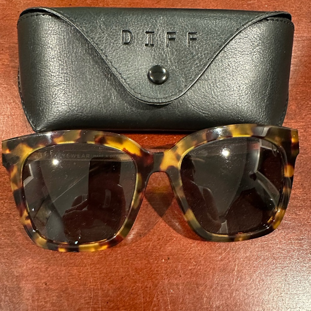 BELLA - AMBER TORTOISE + STEEL GRADIENT + POLARIZED SUNGLASSES